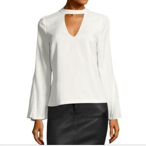ING Collection Bell Sleeve White Blouse